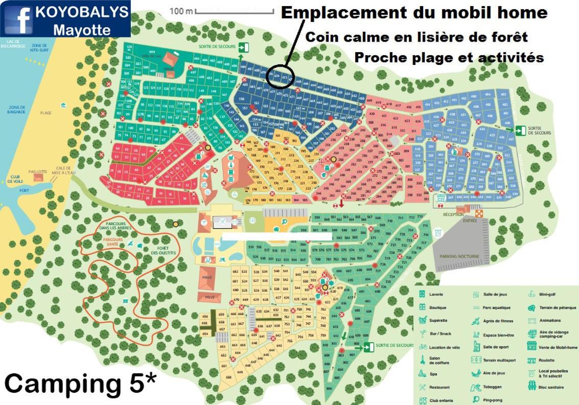 200M De La Plage Bungalow Luxe De 44M2 Menage Et Draps Inclus Camping 5 Etoiles Mayotte Lac Biscarrosse Koyobalys Kültér fotó